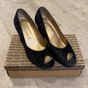 Black Velvet Heels